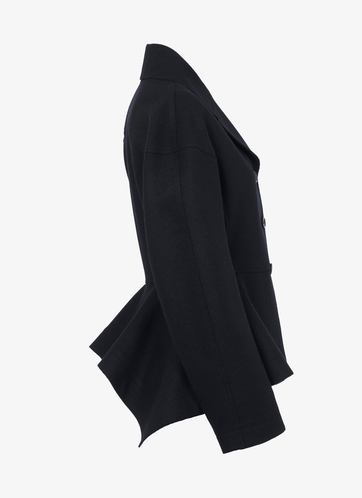 Fitted jacket in Japanese cloth
 ALAÏA BLACK FITTED JACKET IN JAPANESE CLOTH
